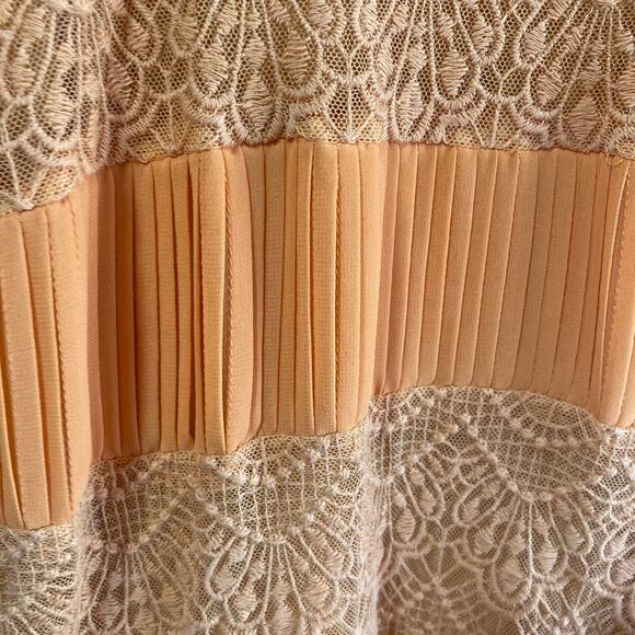 HD in Paris Yellow Tiered Multitextural Midi Sundress Sz XS Boho Cottage Fairy - Picture 9 of 9